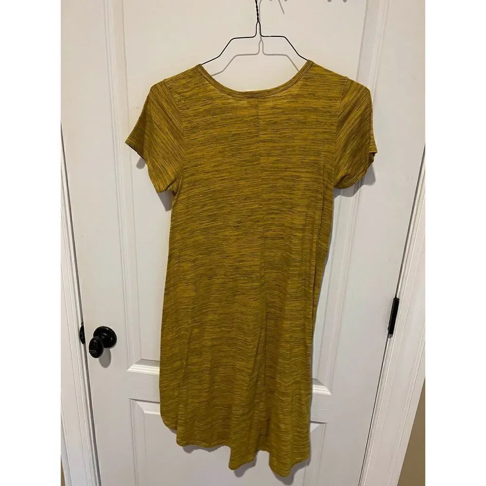LuLaRoe yellow T-shirt dress size XS